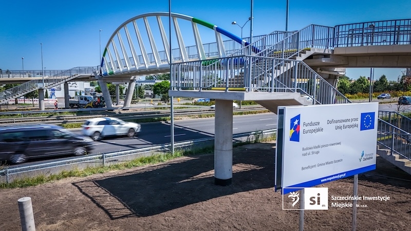 Na terça-feira, será inaugurada a passarela sobre a Rua Struga em Szczecin
