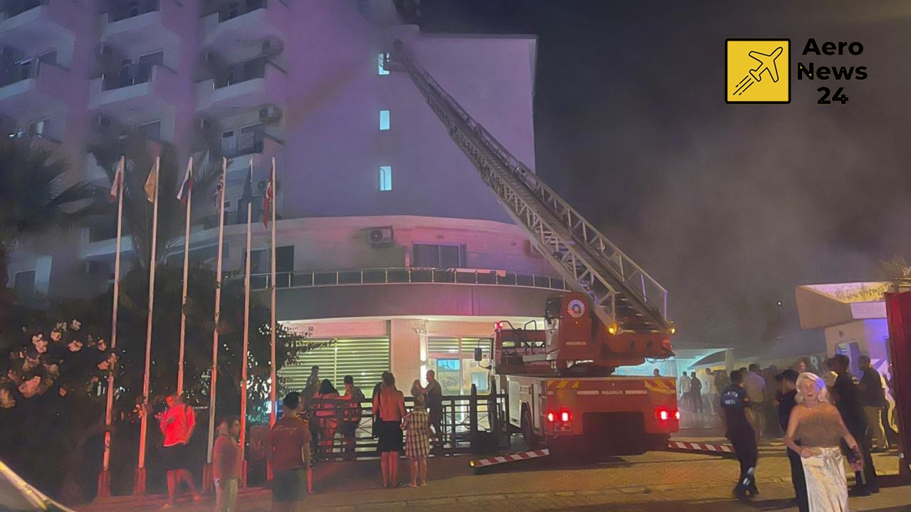 Angstaanjagende hotelbrand in Antalya