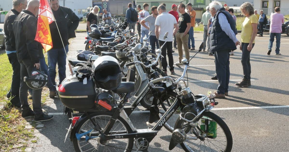 Epfig. Mopeds und Solex treffen sich diesen Sonntag, den 3. August, auf dem Parkplatz von Carrefour Contact.