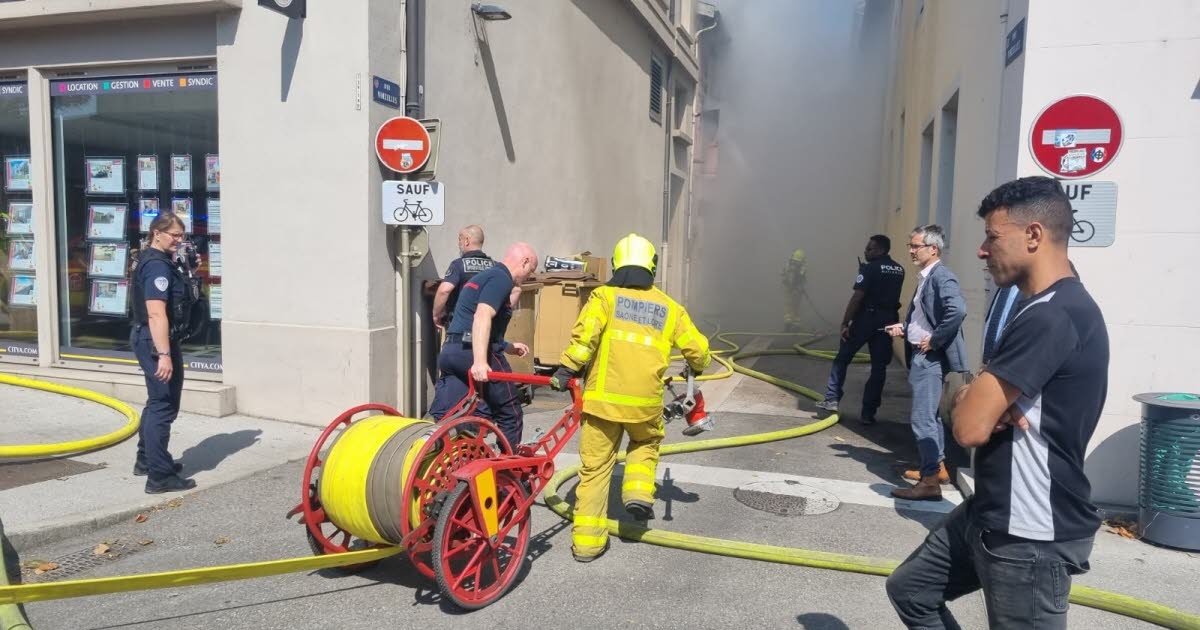 Mâcon: A building in the city center is on fire: traffic on Quai Lamartine is blocked.