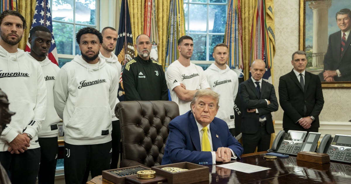Futbol: Juventus oyuncuları Beyaz Saray'a davet edildi ve Donald Trump tarafından büyük bir utançla karşılandı