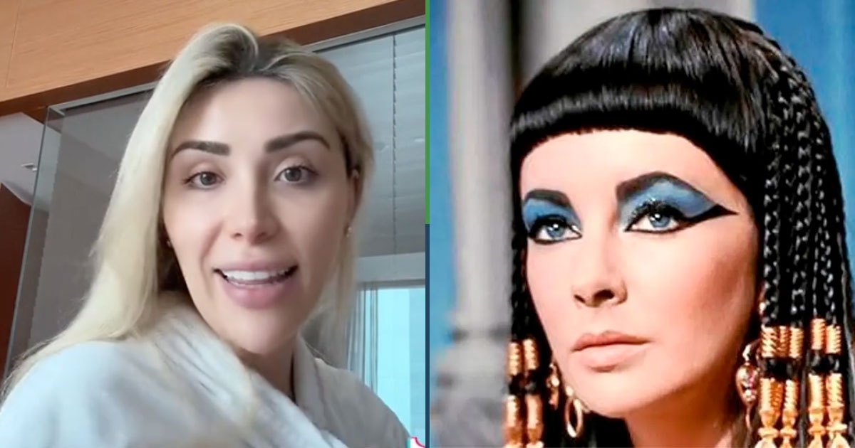 Kosmische hallucinaties: Priscy Scotus beweert dat ze in haar vorige leven Cleopatra was.