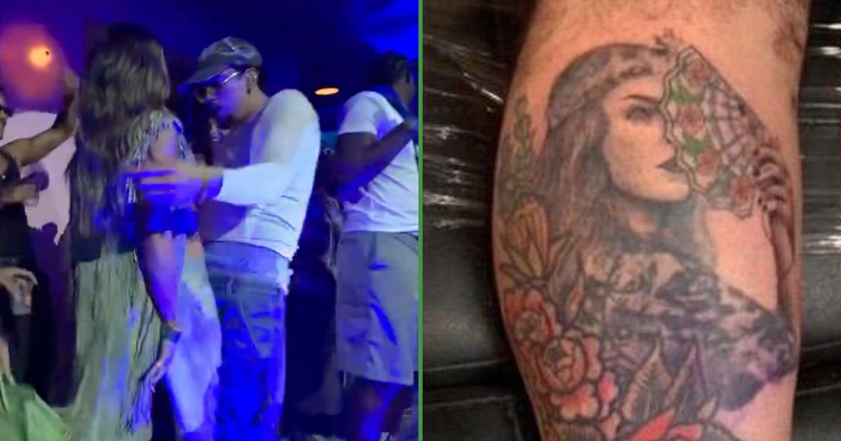 Bad Bunny mostra il suo nuovo tatuaggio dopo aver ballato con Belinda