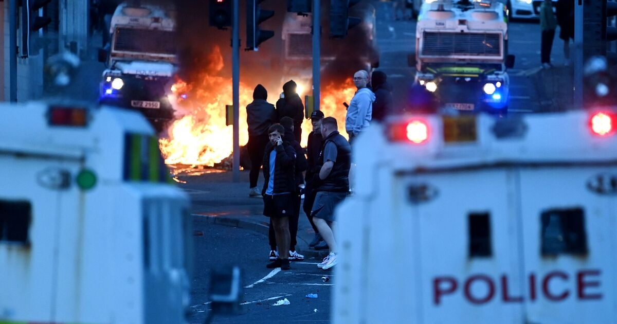 Ballymena riot LIVE: Fireworks hurled at armoured vehicles as police urge 'avoid the area'