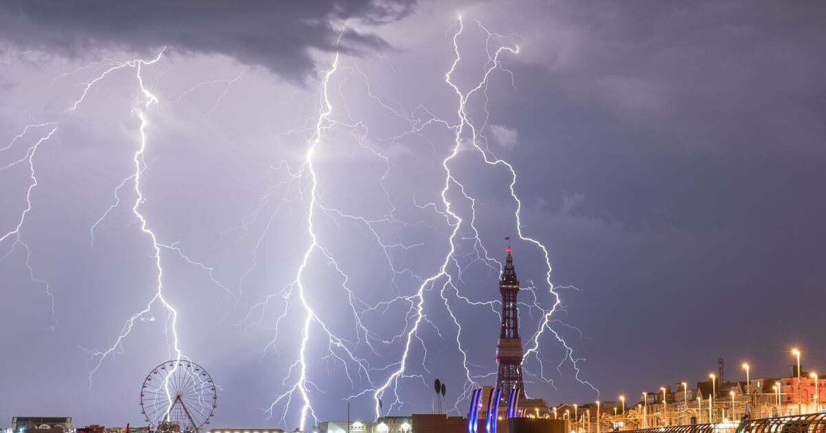 UK storm maps show the 13 towns to be hit by wall of rain to end 35C heat blast