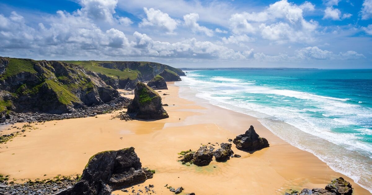 Little-known UK beach with turquoise water and sandy coves
