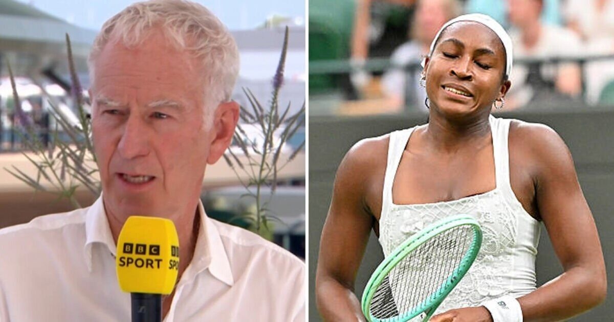 Wimbledon NA ŻYWO: John McEnroe strofuje eksperta BBC po usunięciu Coco Gauff z kortu