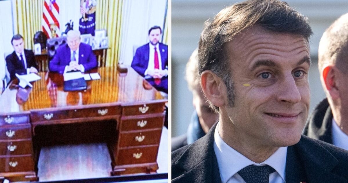 Donald Trump humilha brutalmente Emmanuel Macron em visita à Casa Branca