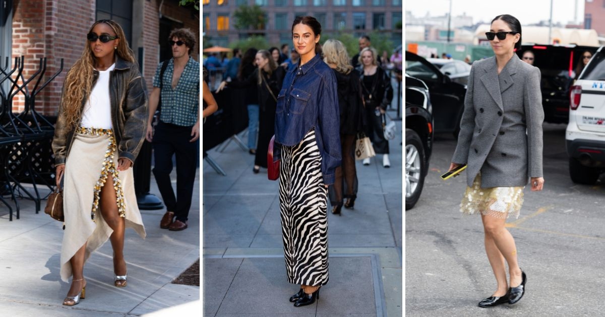 Stylish New York Women Know the Power of a Great Statement Midi Skirt