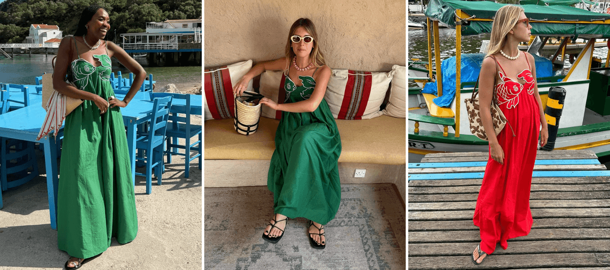 El vestido Fish de Farm Rio es tendencia como un básico del verano