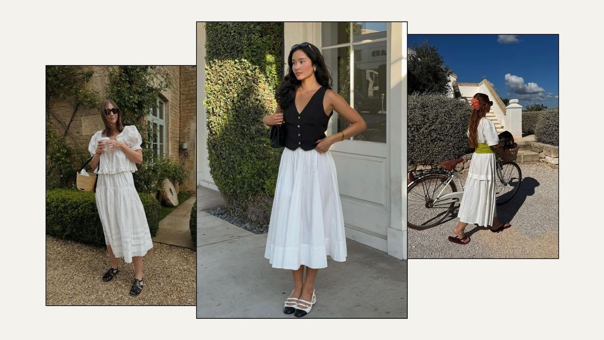 My Most Elegant Summer Outfits All Feature a White Midi Skirt—These Are the Chicest I've Found