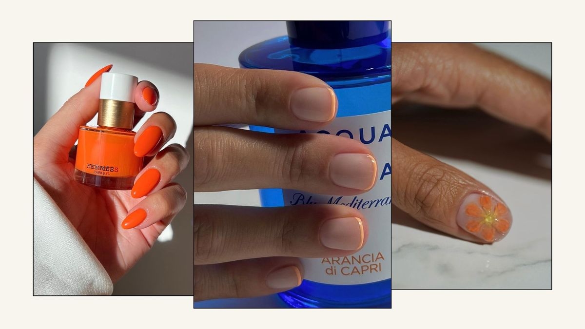 Les ongles orange sont tout ce que je veux porter en ce moment — 17 modèles que j'ai capturés