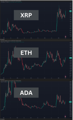 Welke altcoins zijn de afgelopen dagen gestegen en hoeveel?