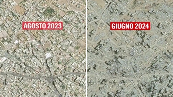 Gaza, nelle immagini di Google Maps il confronto prima e dopo la guerra