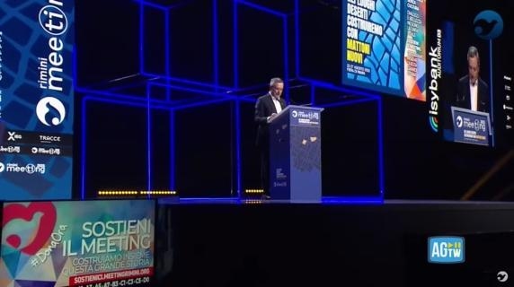 Draghi: "Europa was toeschouwer toen het bloedbad in Gaza steeds heviger werd."