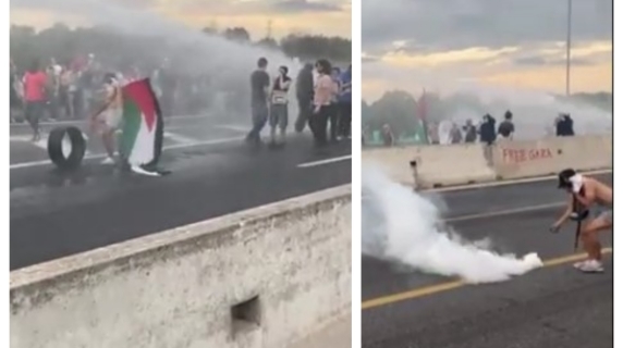 Bolonia, gases lacrimógenos y cañones de agua para despejar la autopista y la circunvalación