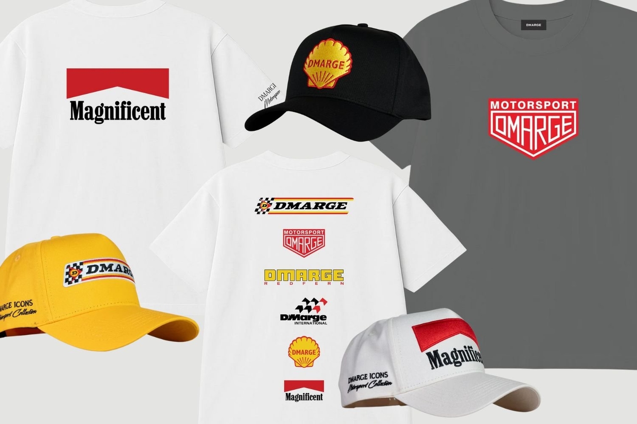 DMARGE Motorsport Icons Merch Drop Channels Formula 1’s Wildest Era
