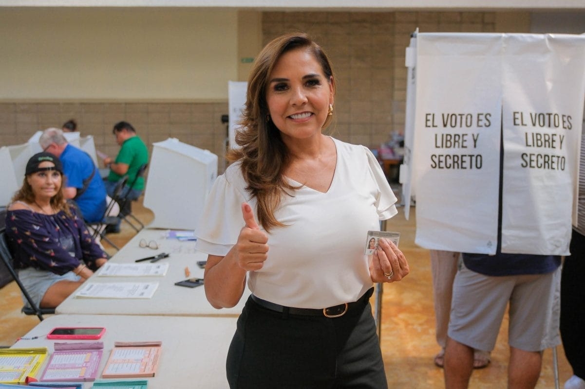 Mara Lezama vota a Cancún e sottolinea l'importanza delle elezioni giudiziarie