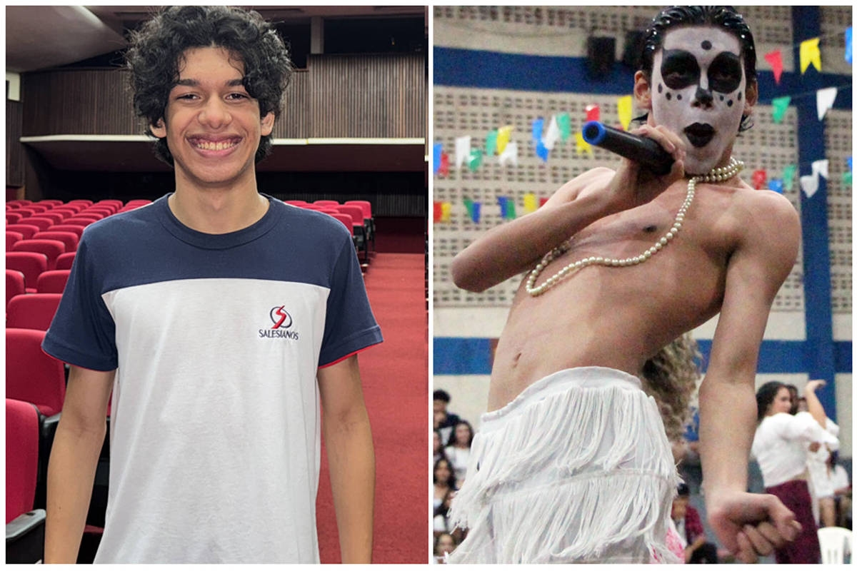 Aluno que viralizou como Ney Matogrosso sonha com os palcos: 'Sempre quis ser artista'