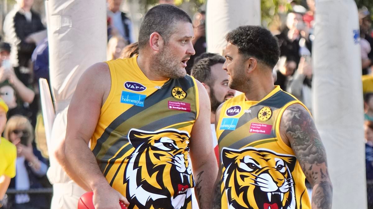 Brendan Fevola mène une équipe de football en difficulté à la victoire, mais ce fut une mauvaise nouvelle pour le chanteur Guy Sebastian
