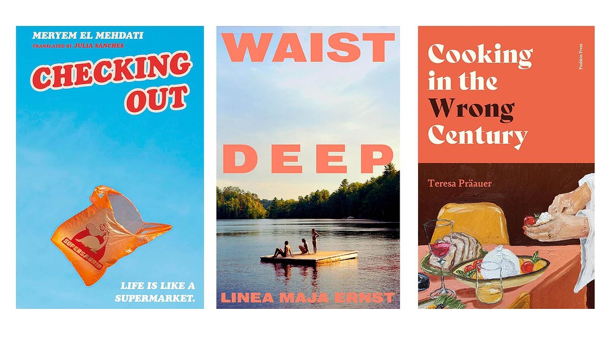 Die besten Bücher, die in der Übersetzung nicht verloren gehen: Checking Out von Meryem El Mehdati, WAIST DEEP von Linea Maja Ernst, Cooking in the Wrong Century von Teresa Praauer