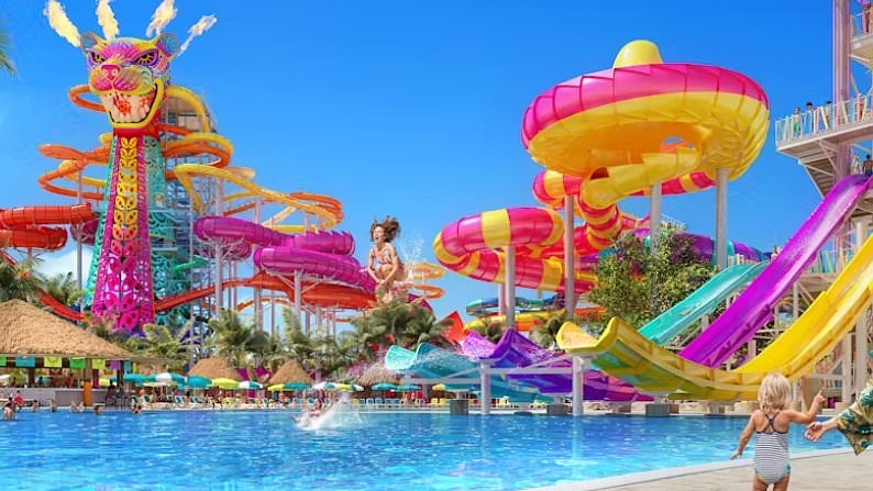 Royal Caribbean unveils 'perfect beach day' resort for cruise passengers - with world's longest lazy river and tallest water slide in America