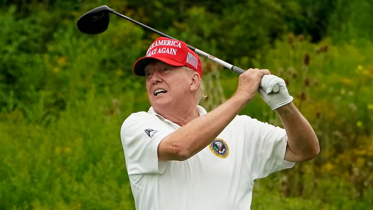 The astonishing percentage of Trump's presidency he's spent playing golf... and how much it cost taxpayers