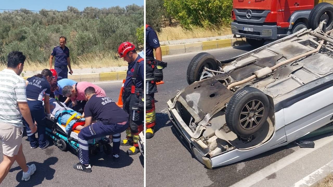He lost control of the steering wheel: The vehicle overturned.