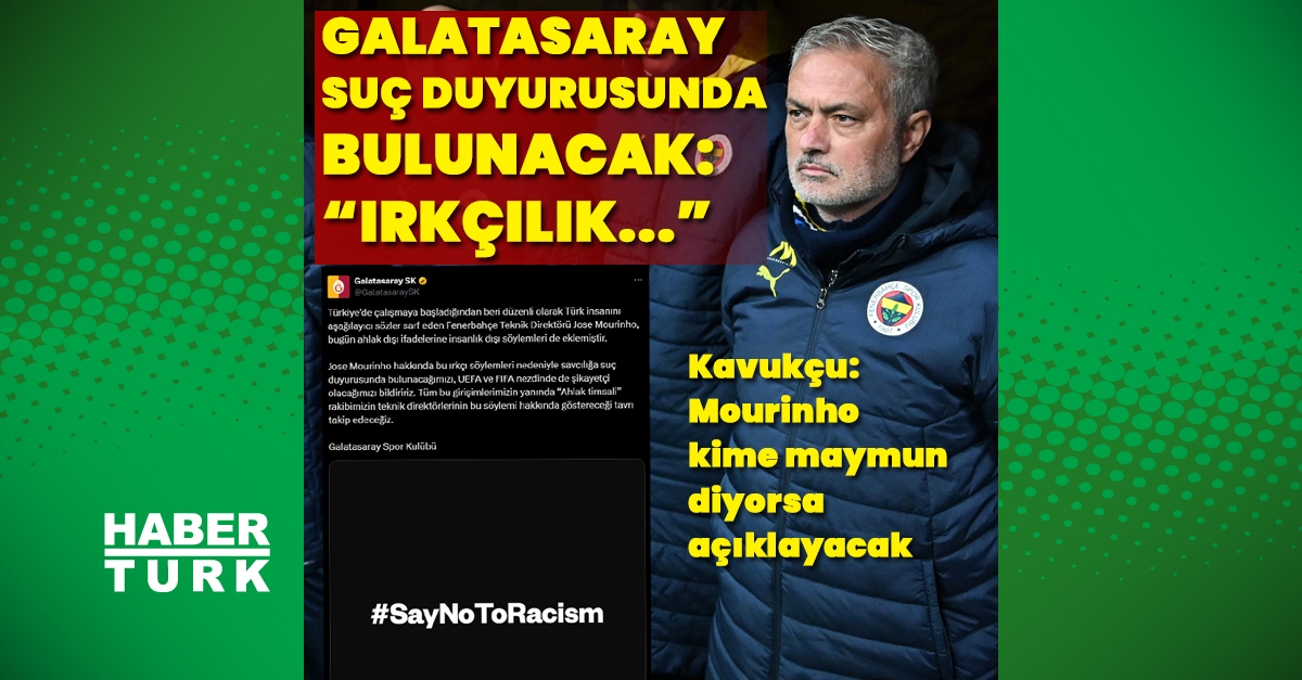 Queixa criminal do Galatasaray a Mourinho: Racismo