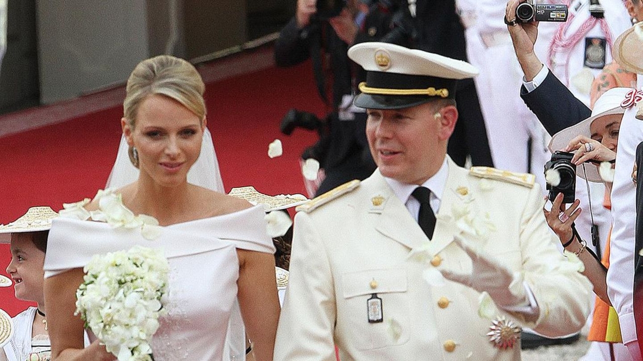 Princess Charlène: Her wedding dress, with over 40,000 glittering stones, is one of the most magnificent in the world