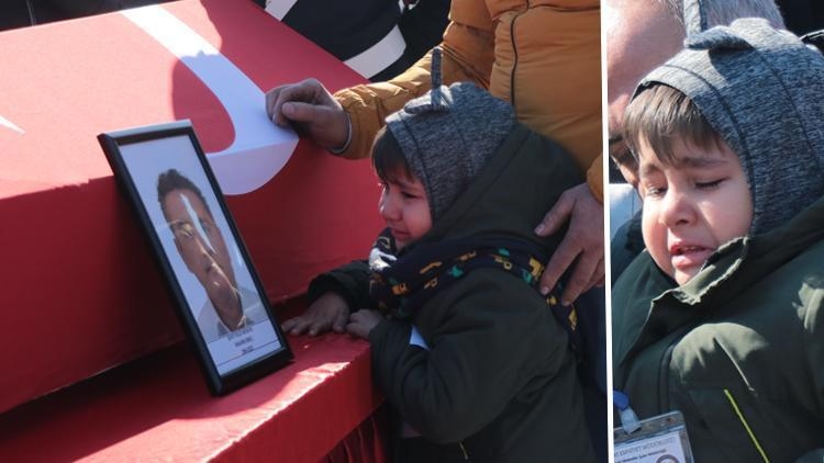 Ceremonie voor politieagent İbrahim Birol, die stierf aan een hartaanval tijdens een operatie