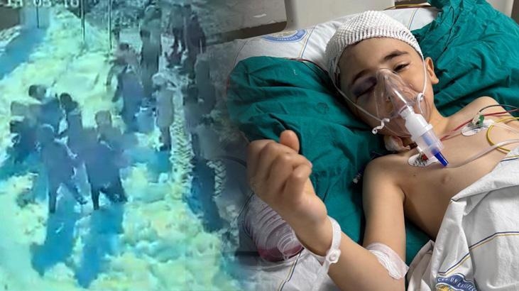 Muhammed Emir, whose head was hit by an ice block in the schoolyard, opened his eyes