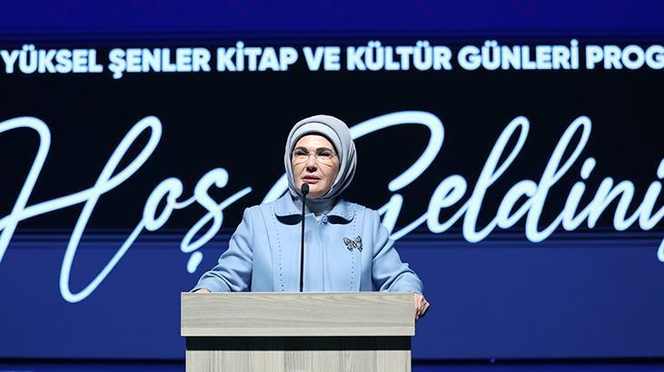 Emine Erdoğan przemawiała podczas 2. Dni Książki i Kultury im. Şule Yüksel Şenler