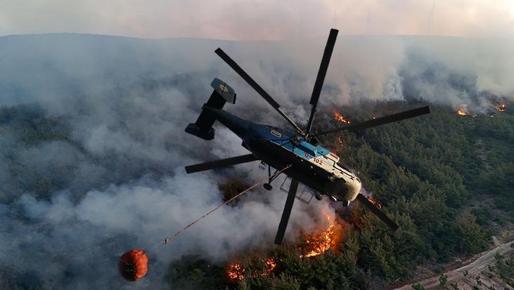 ¡Última hora! Las llamas se propagan desde Şarköy hasta Galípoli: Se están evacuando las aldeas.