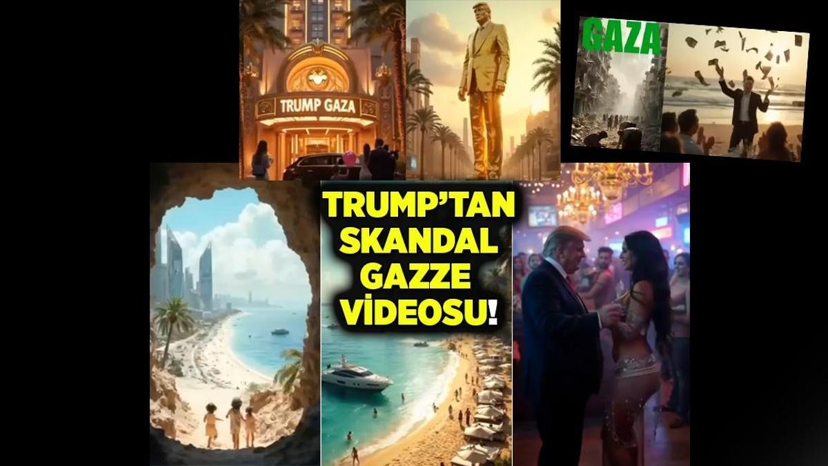 Scandalous video from Trump: On vacation in Gaza, has a gold statue, Musk is throwing money away!