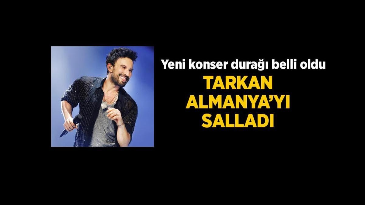 Actualités : Tarkan poursuit sa tournée inachevée en Allemagne. Voici le nouvel arrêt du concert