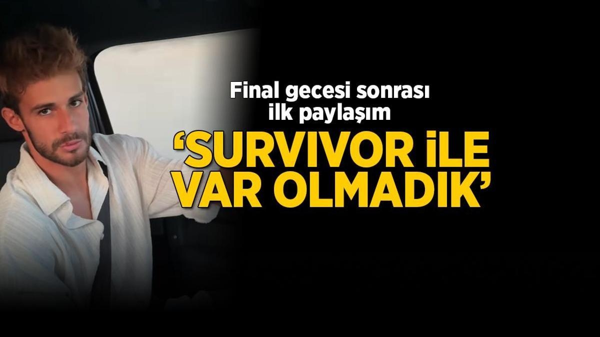 Eerste verklaring van Batuhan Karacakaya na de finale van Survivor: We bestonden niet met Survivor zodat we konden sterven