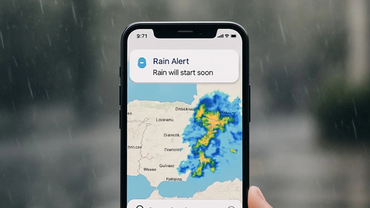 Arriva una nuova DANA: l'app che ti avvisa in tempo reale della pioggia con elevata precisione.
