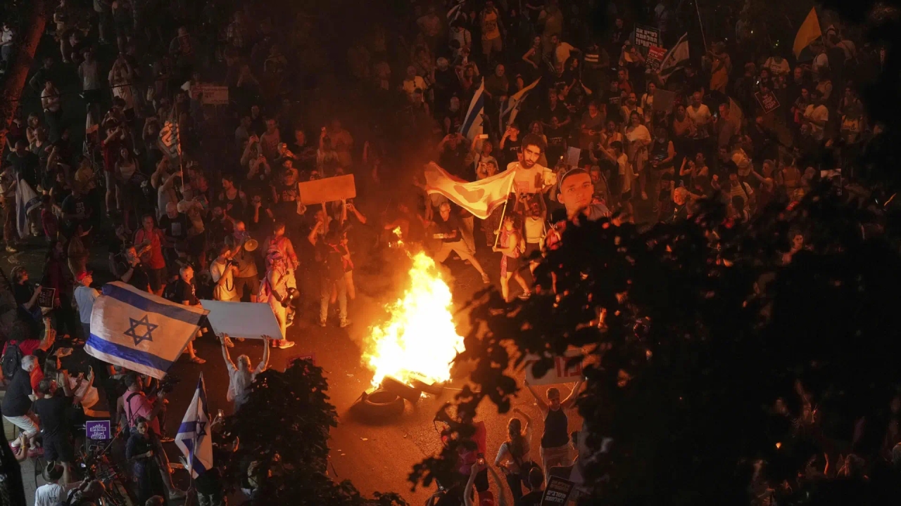 Negen arrestaties in Tel Aviv tijdens protesten tegen Netanyahu's plan voor Gaza