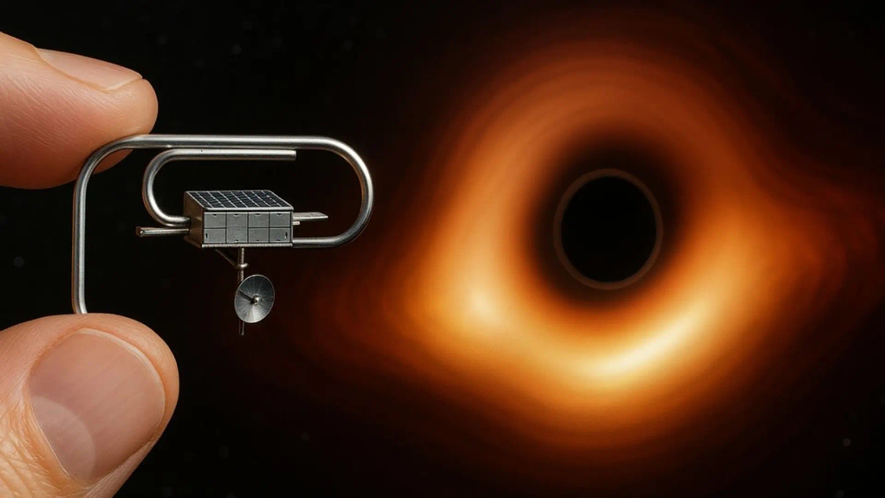 A ideia maluca de um astrofísico: criar uma pequena nave espacial para estudar buracos negros