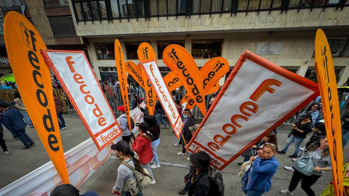 Fecode объявляет мероприятия, даты и время забастовки 28 и 29 мая.