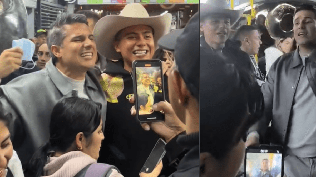 Pipe Bueno en Nico Hernández verrasten gebruikers in TransMilenio met een concert