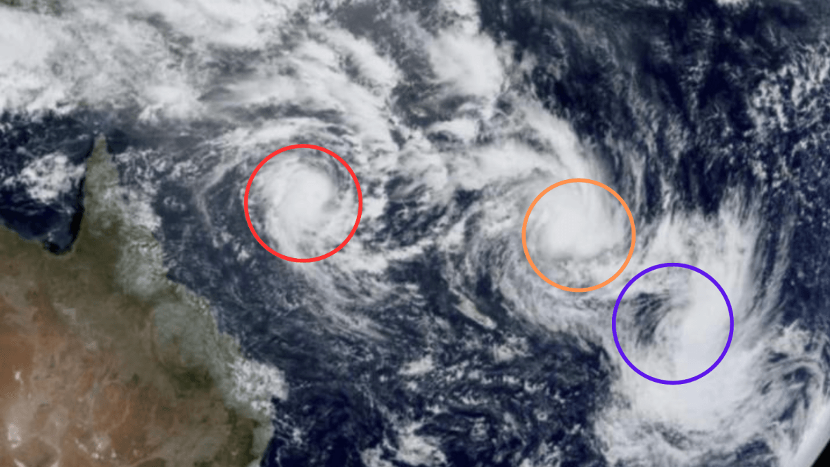 Fenomeno sconvolgente: tre cicloni in fila nel Pacifico meridionale; qual è il motivo?