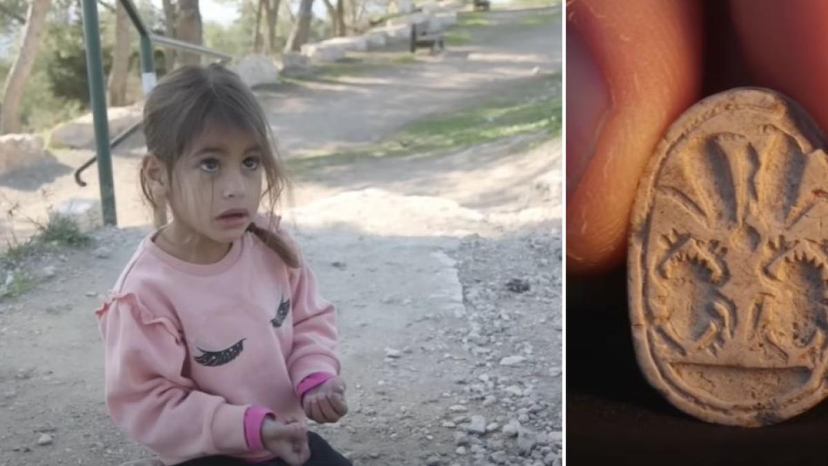 Niña de tres años se encontró una 'hermosa piedra' en Israel y resultó ser un tesoro de 3.800 años de antigüedad