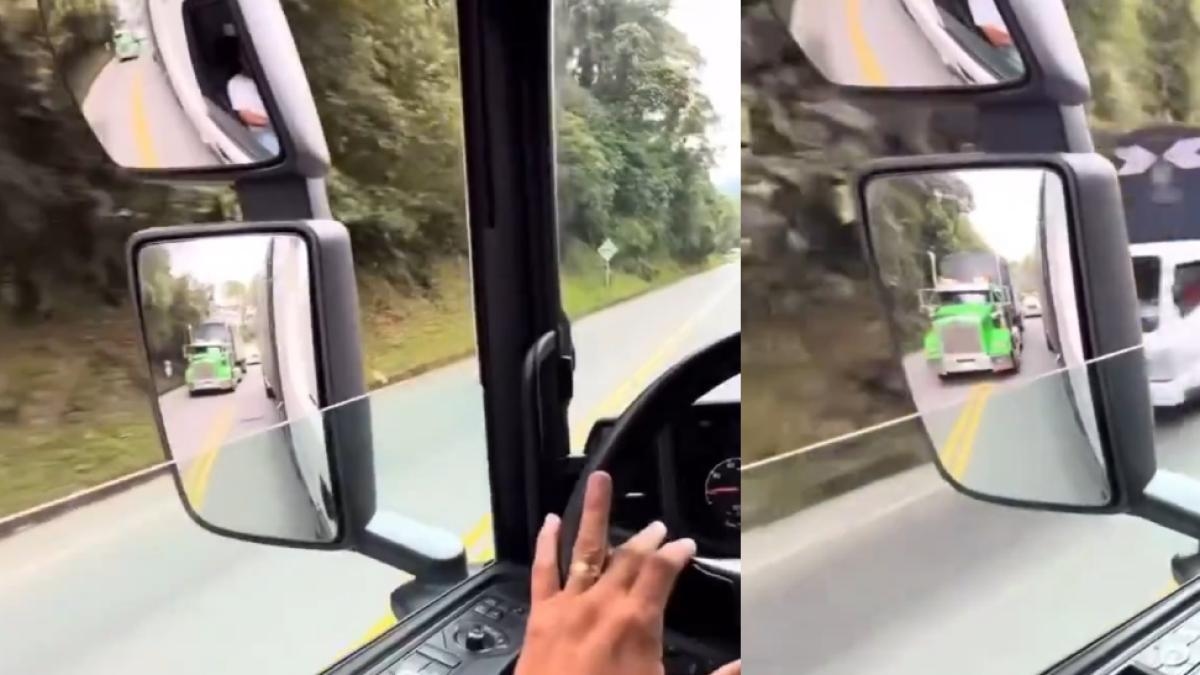 Video | Dikkatsiz tır neredeyse ölümcül kazaya neden oldu: çift şeritte sollama