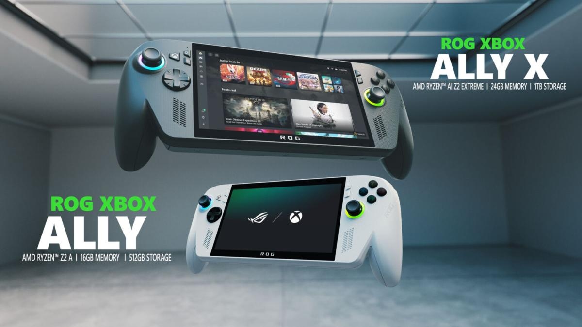 Bomba! Microsoft e ASUS revelam os consoles portáteis ROG Xbox Ally e Ally X, que chegam este ano
