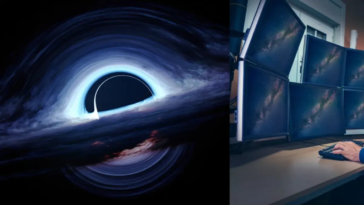 Ze ontdekten een kolossaal zwart gat dat zich dicht bij de theoretische grens van ons heelal bevindt.