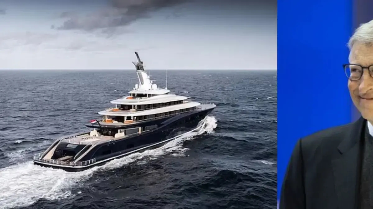Bill Gates pone en venta su superyate de hidrógeno por 645 millones de dólares: tiene pista de aterrizaje y cancha de baloncesto
