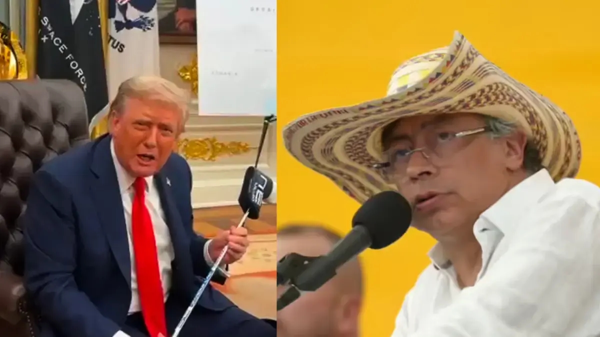 President Gustavo Petro takes a dig at Donald Trump: "He's using drug trafficking as an excuse for a military invasion."