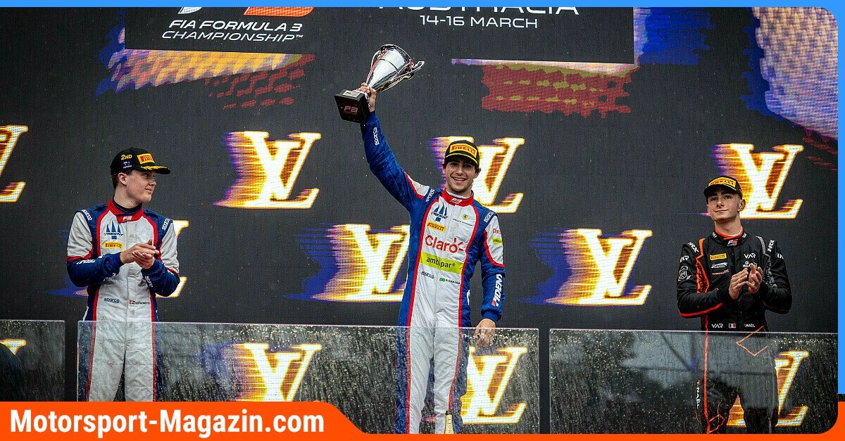 Formula 1 - Following in the footsteps of Gabriel Bortoleto: Rafael C�mara wins Formula 3 title with Trident